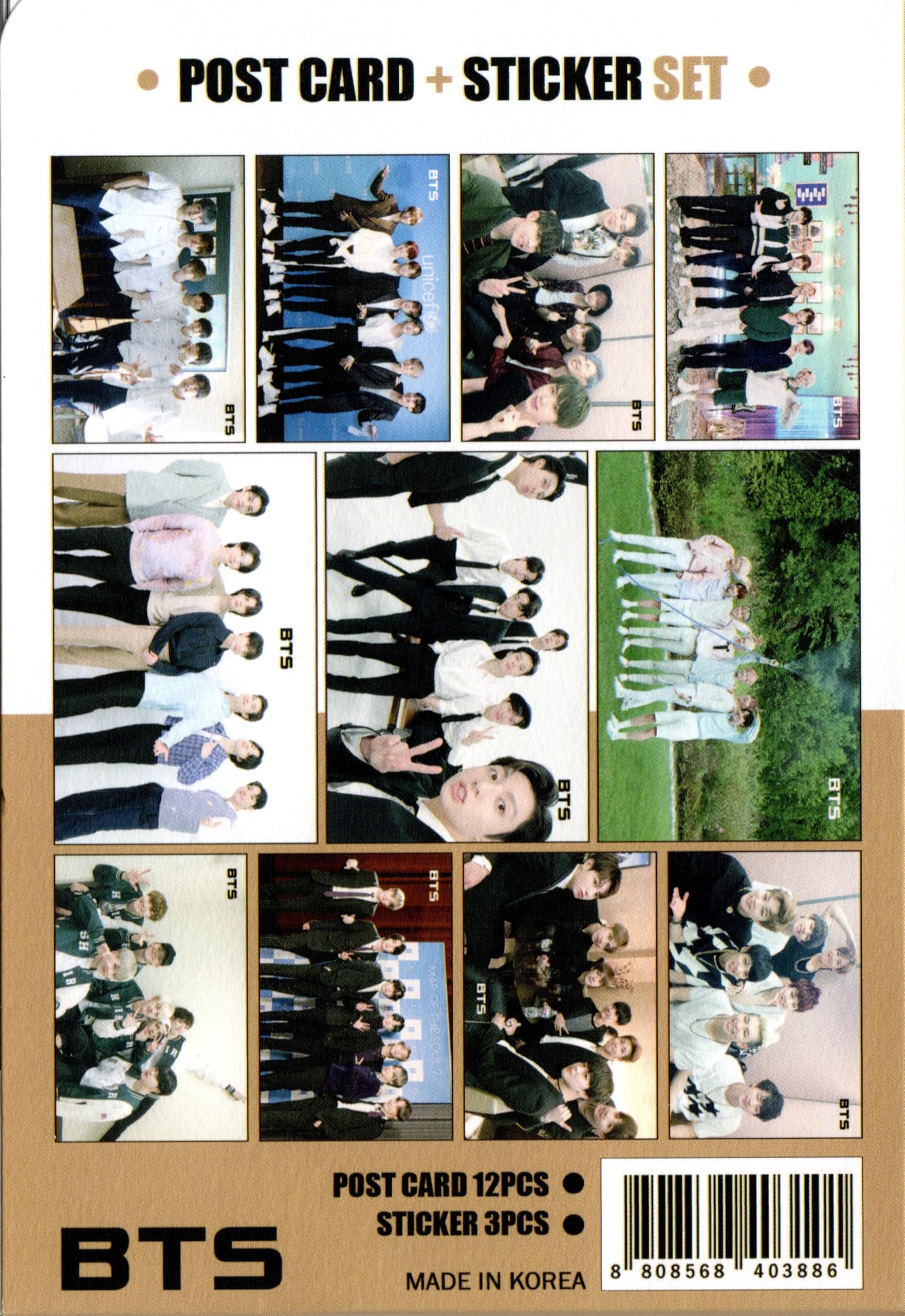 Amazon.co.jp: 防弾少年団 BTS ポストカード セット (ポストカード 12