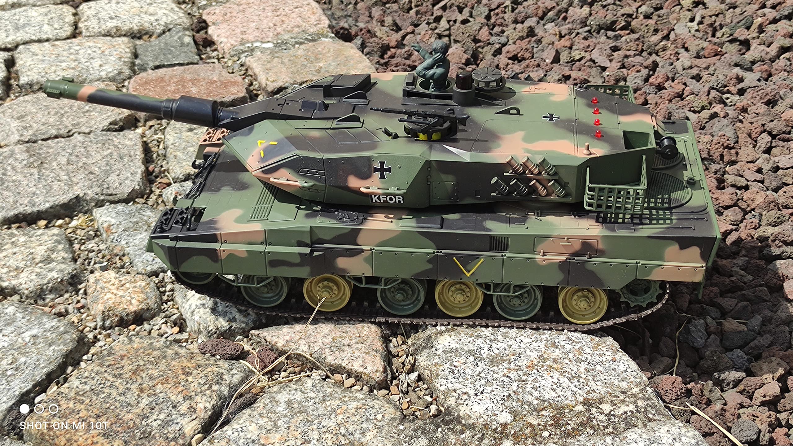 2-częściowy zestaw RC Leopard 2A5 czołg bojowy do wielu potyczek z podczerwienią i 6 mm strzałami Softair BB