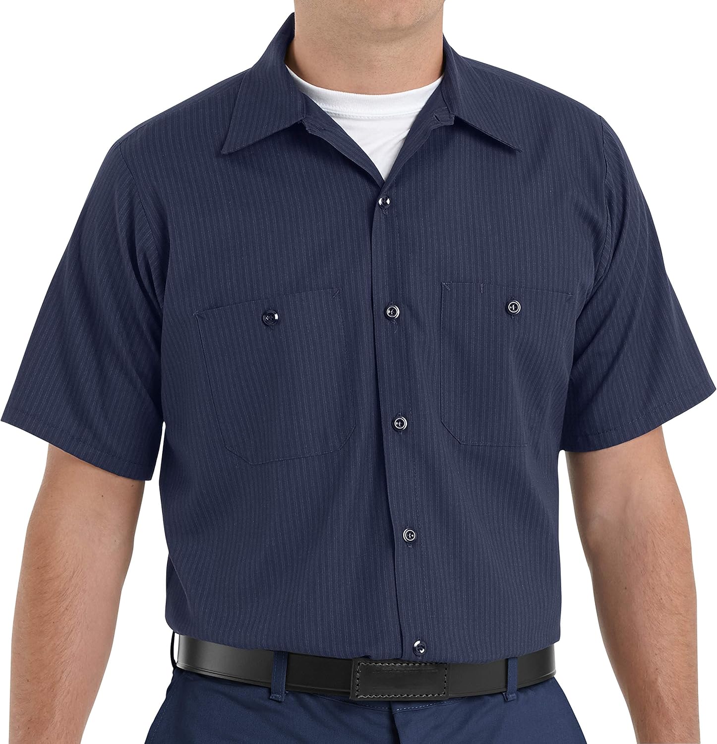 Red Kap Mens Short Sleeve Enhanced Visibility Work ShirtShirt - Image 5