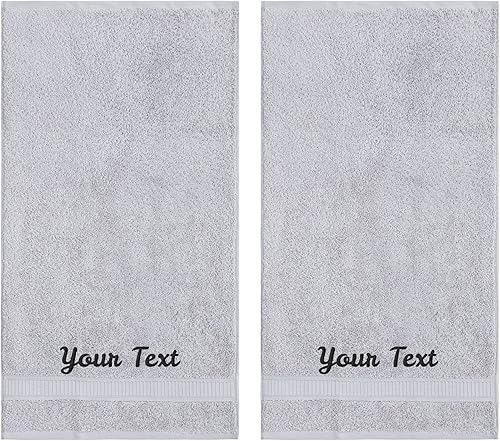 Toallas personalizadas, calidad de hotel y spa, súper suaves, altamente absorbentes, juego de toallas de baño, 100% algodón turco auténtico, toallas