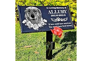 Personalized Slate Pet Headstone Markers for Dogs and Cats