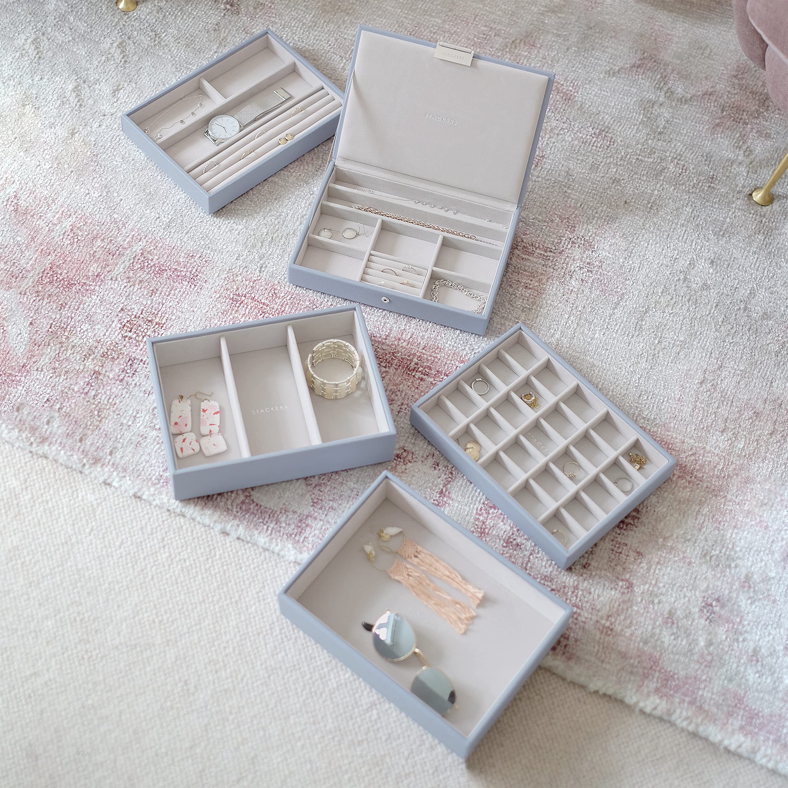 Stackers Bou00eete U00e0 Bijoux Classique Lavande Taille Moyenne - Lot De 3 Violet 4923bcb8 C2f2 568a 9a7d 4de5b3194866