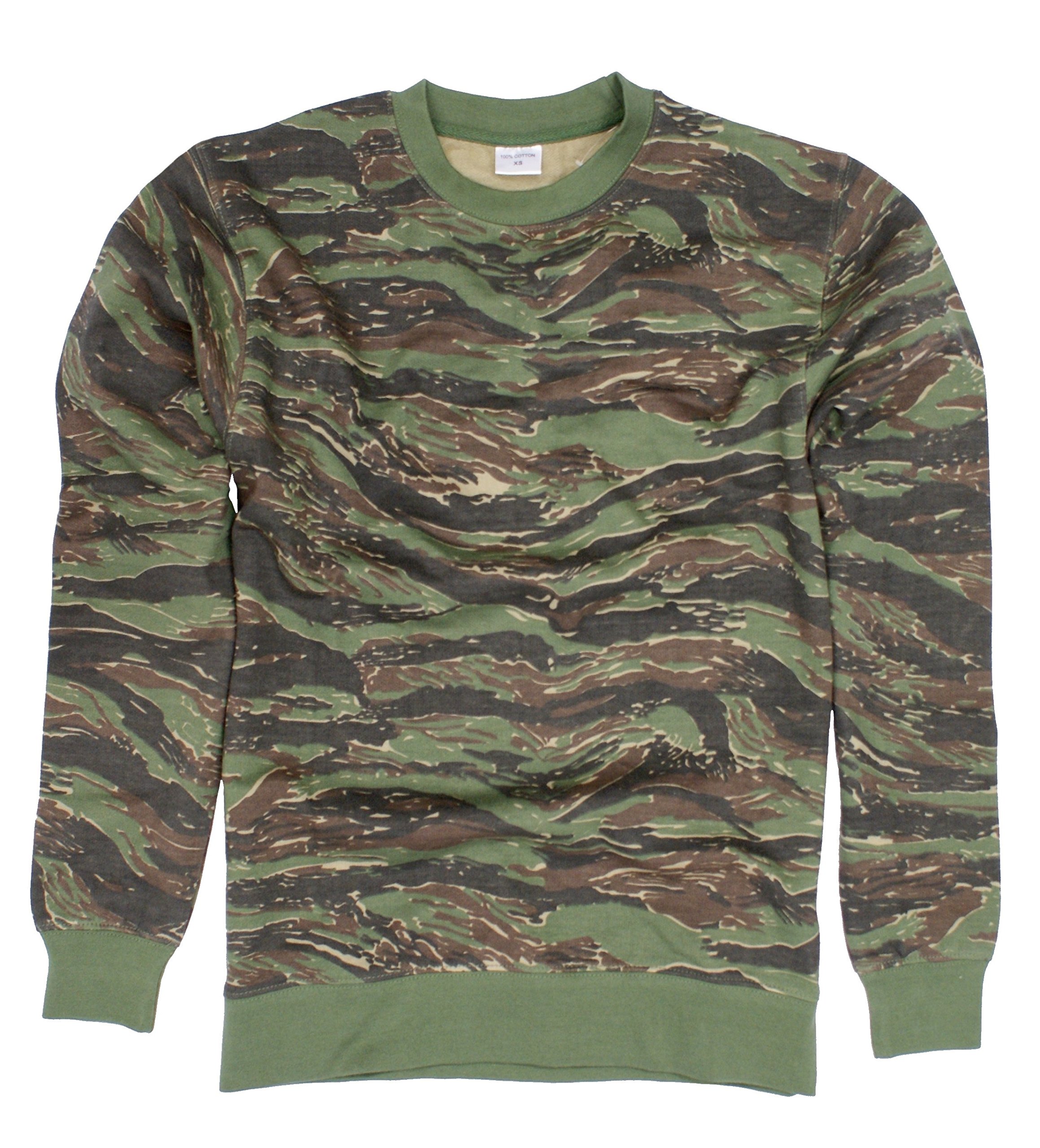 UnknownCamouflage Tiger Stripe Pattern Sweater