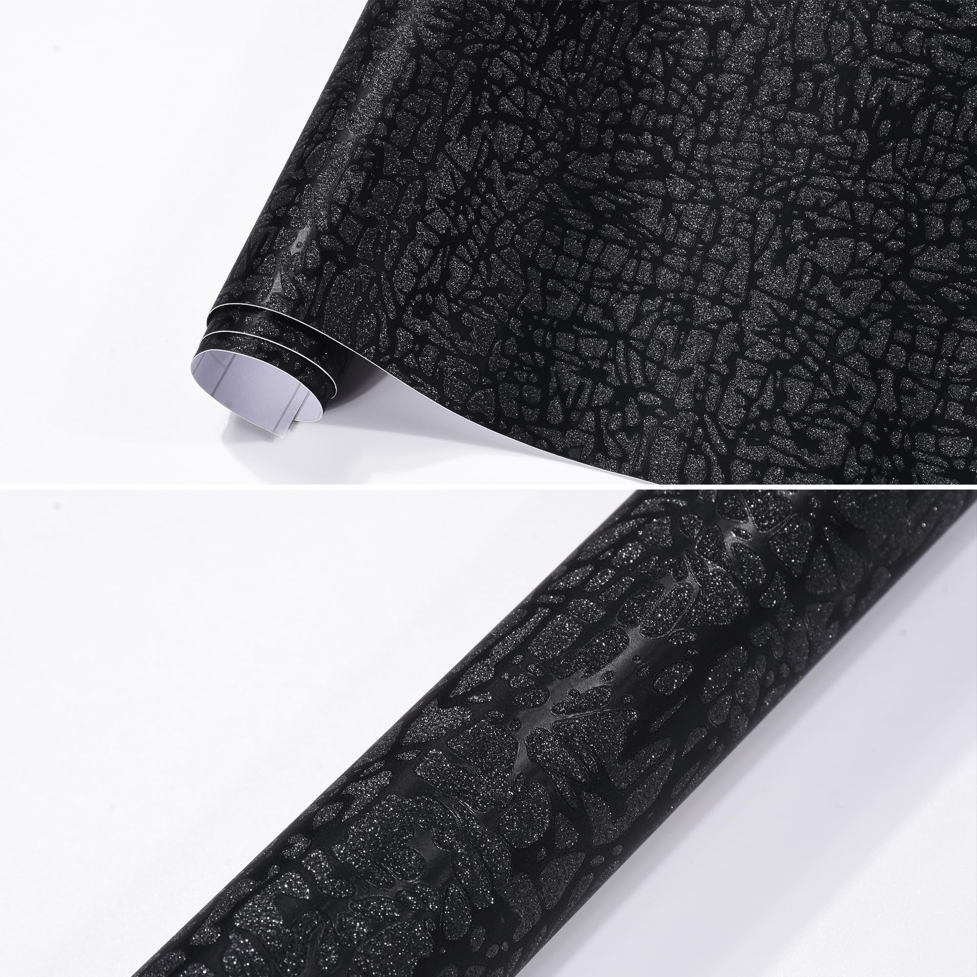 Amazon.com: AuMoHall Black Vein Lines Pattern Car Vinyl Wrap
