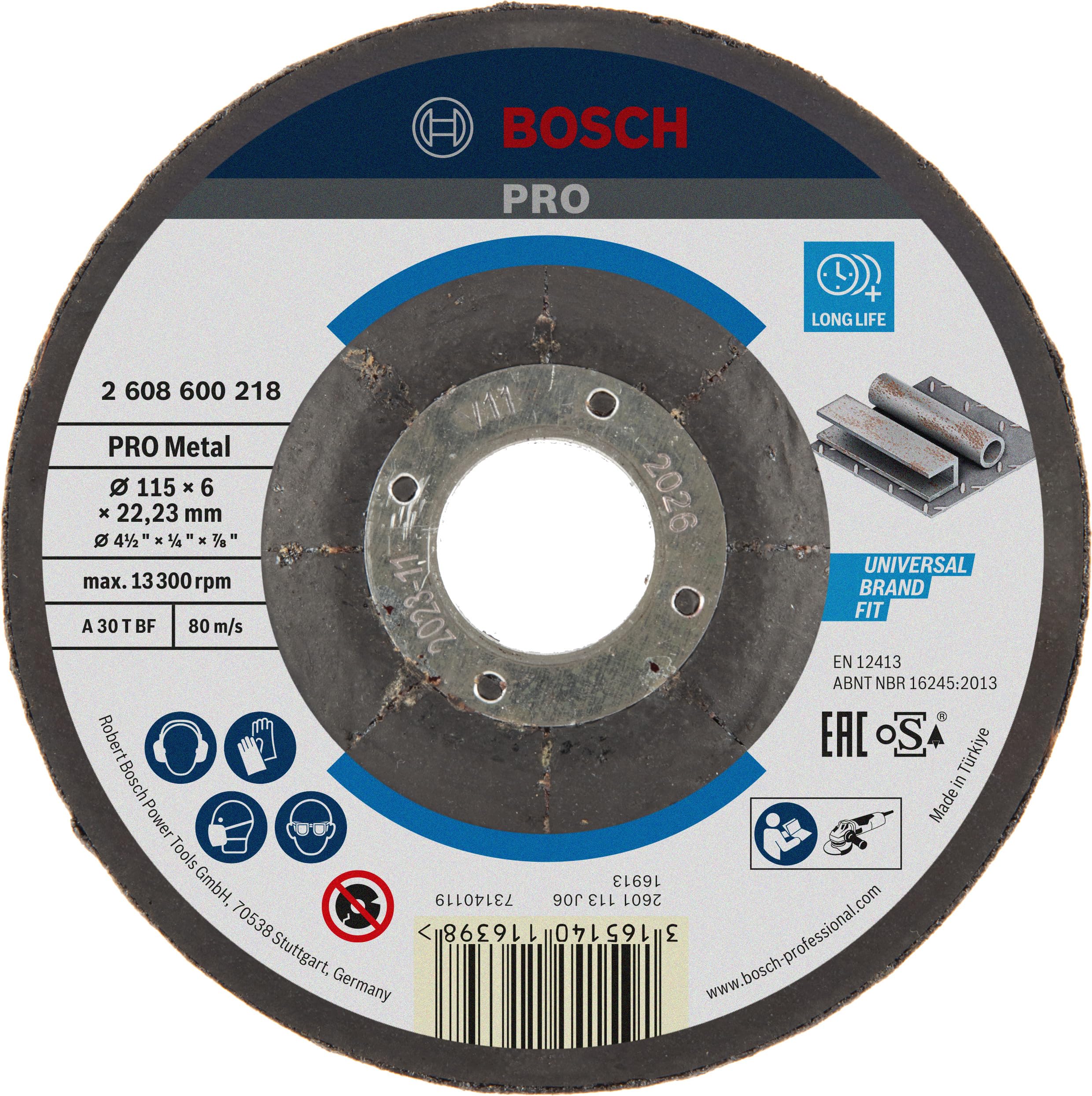Bosch Expert for Metal 115x6mm Depressed Thinning Disc
