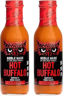 Noble Made by The New Primal, Hot Buffalo Dipping and Wing Sauce, Whole3...