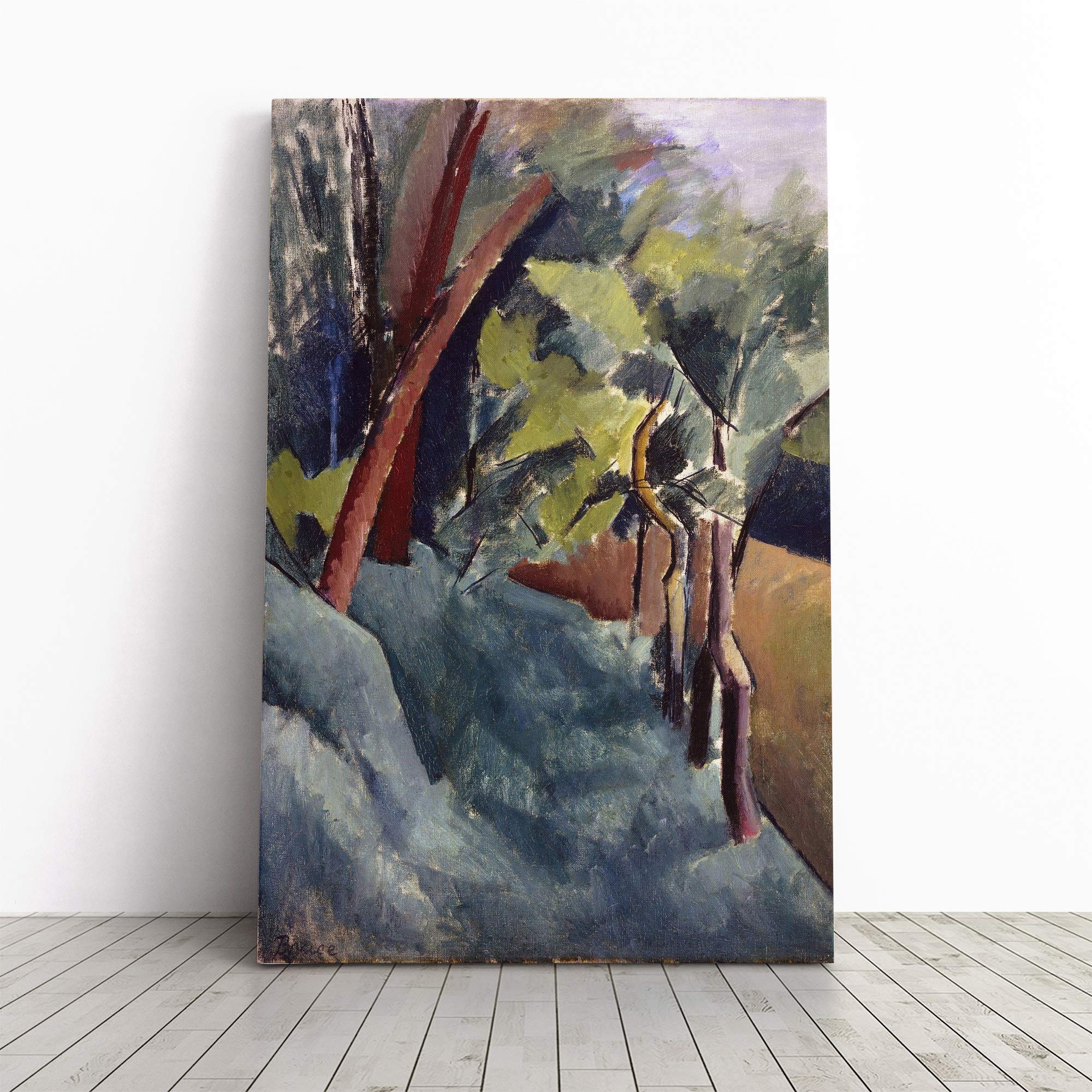Patrick Henry Bruce Landscape Canvas Print | Gallery Wrapped 30mm Frame Wall Art | 20x14 inches | Ready to Hang | Modern Landscape Picture | Living Room Bedroom Lounge Office