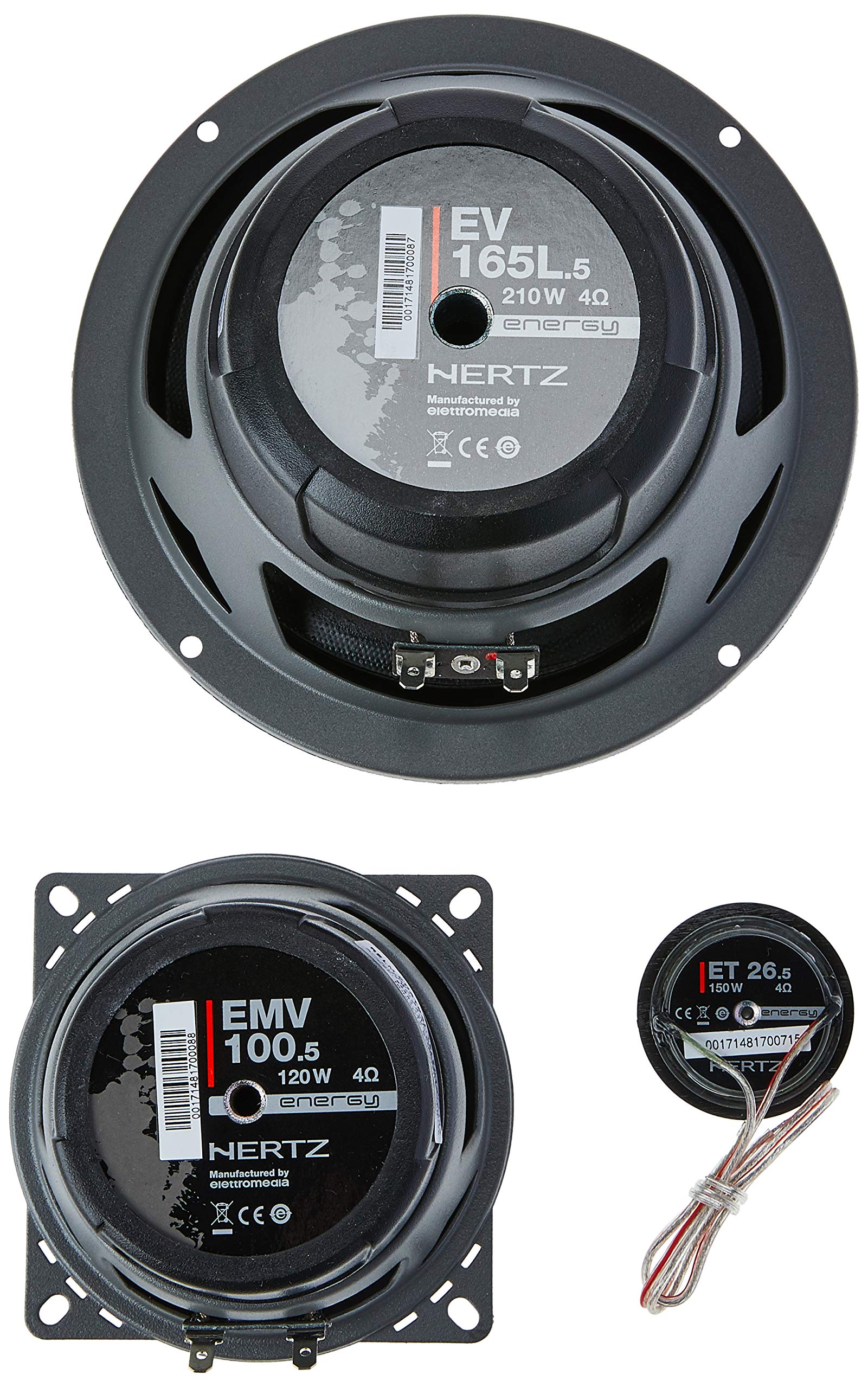 Kit de Alto-Falantes 3 Vias, Hertz, ESK163L 071205, Conjunto de