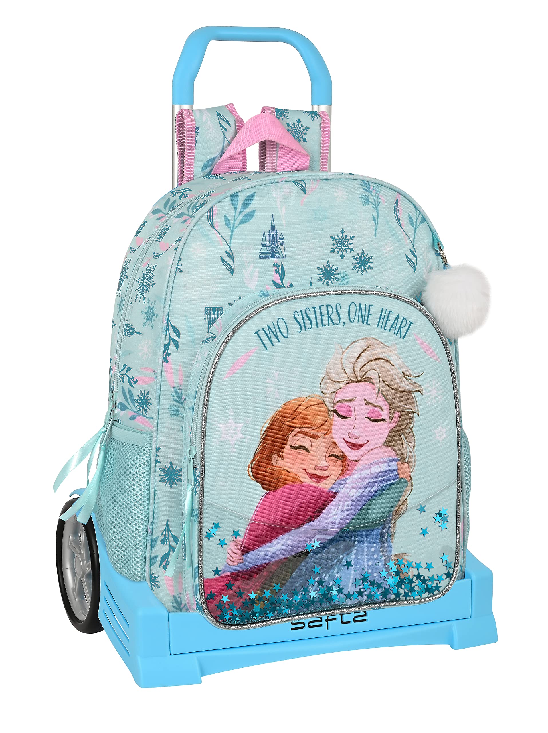 Safta Mochila Safta 180 Espalda Ergonómica con Carro Safta Evolution de Frozen II One Heart, 330x140x420 mm