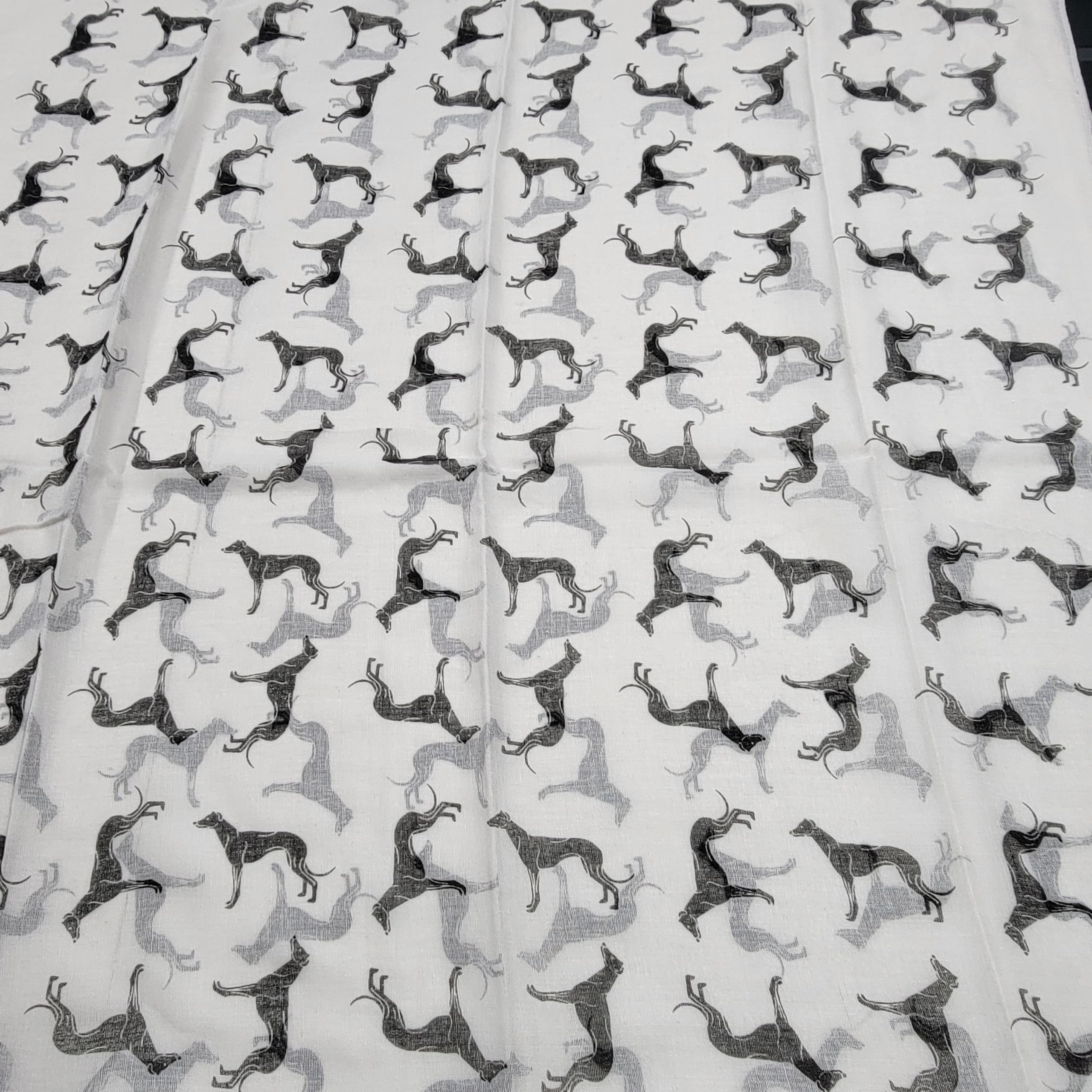 GFM® Women's Greyhound Dogs Print Scarf, Lightweight Spring Summer Ladies Shawl Wrap, Soft Viscose - Image 4