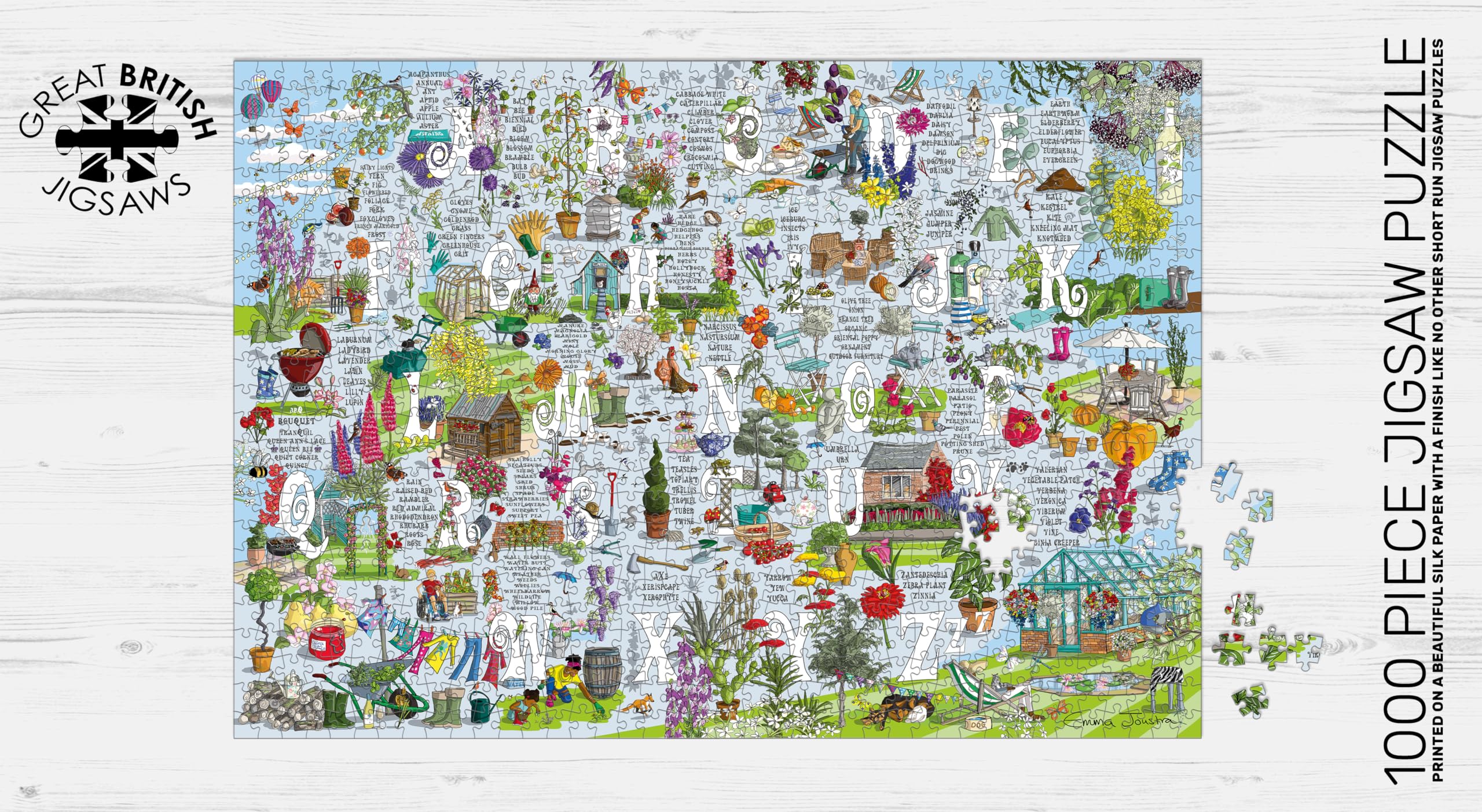 Emma Joustra Puzzle Cani A-Z, 1000 pezzi Great British Jigsaws