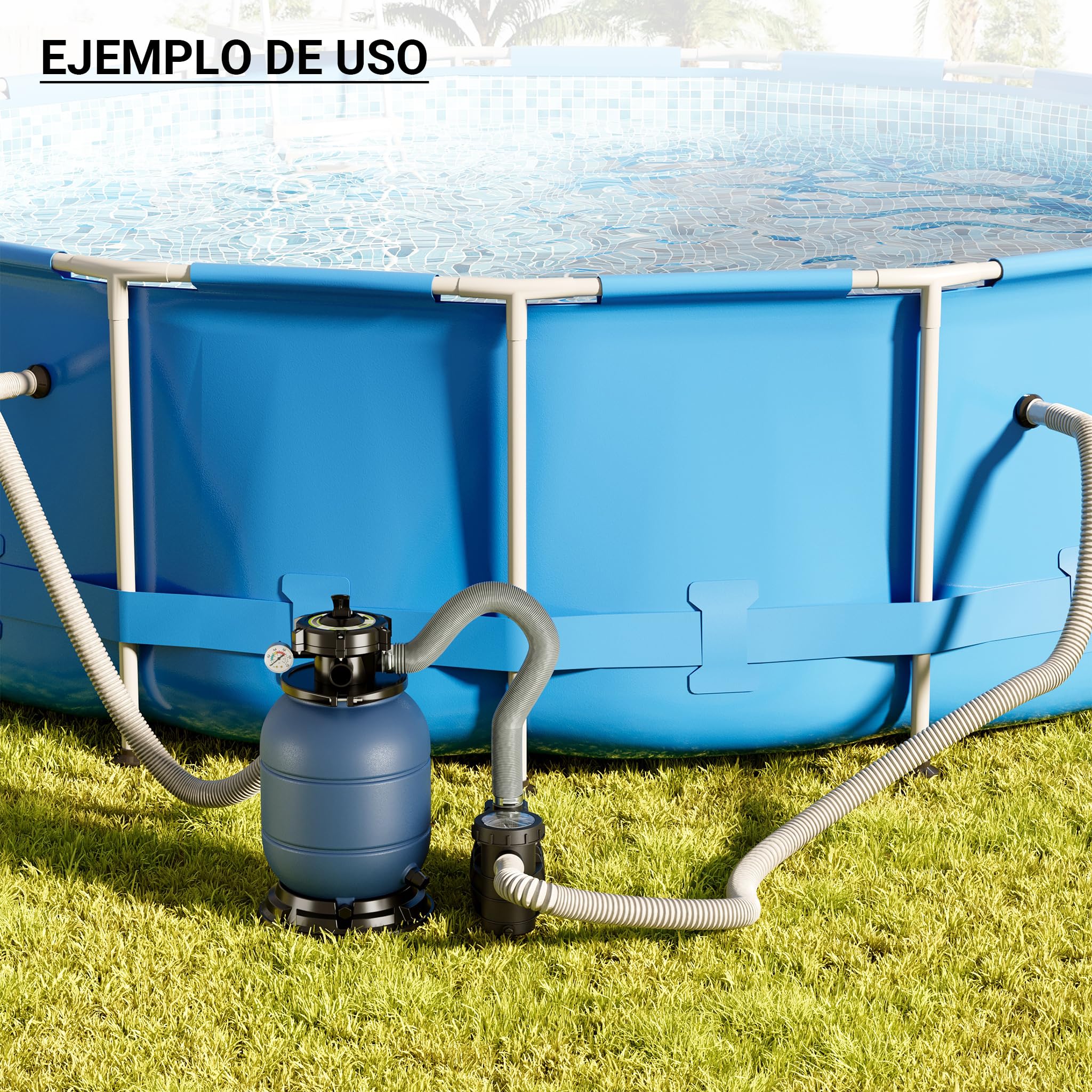 Filtro de arena Sistema de filtrado Sistema de filtrado de arena Bomba de piscina HZS-200