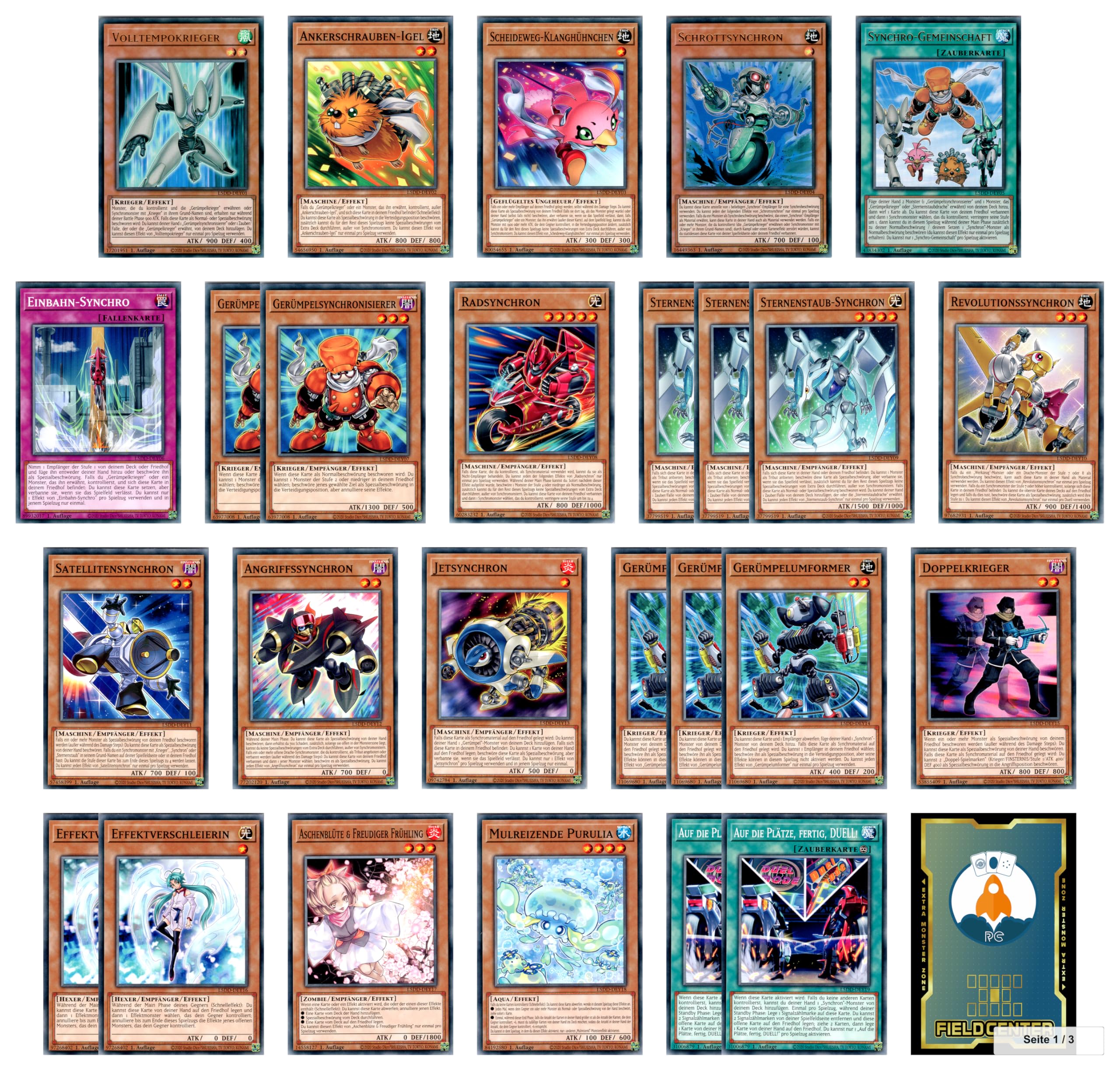 yugioh yusei deck card list RC - 50 Set - Ready to Play - Legendary 5D's Decks - 1st Edition - German - cards + 1 Playmat Best Lorcana Starter Deck: Box Type:Silver ARTICUNO