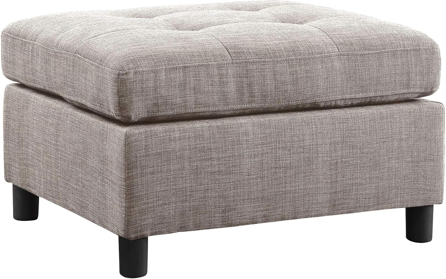 Modular Sectional Sofas Linen Fabric Interlocking Single Sofa Unit Living Room