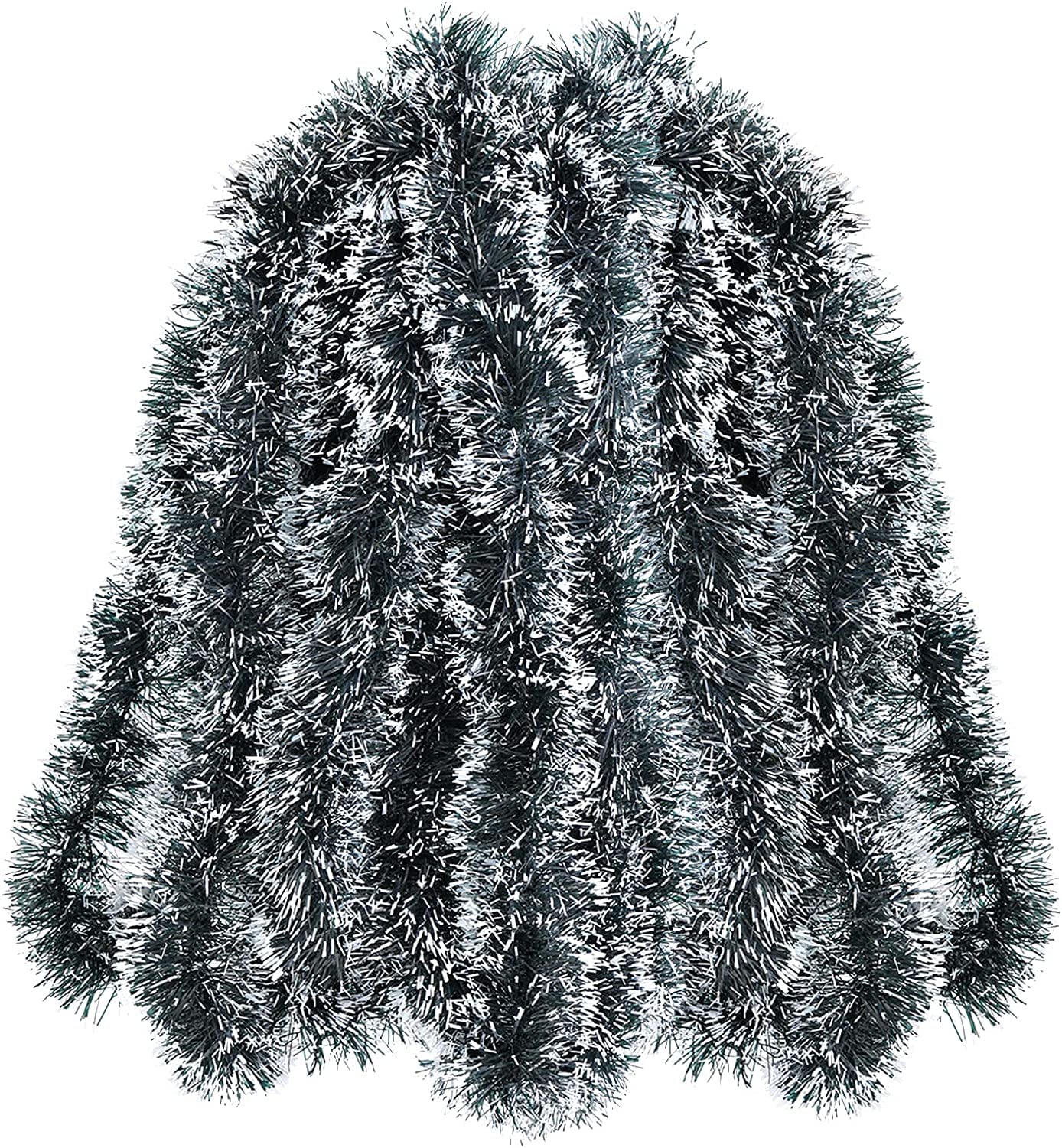 Ghirlanda Di Orpelli EBOOT Argento 10 Metri - Decorazione Natalizia Per Albero E Casa - Foto 7