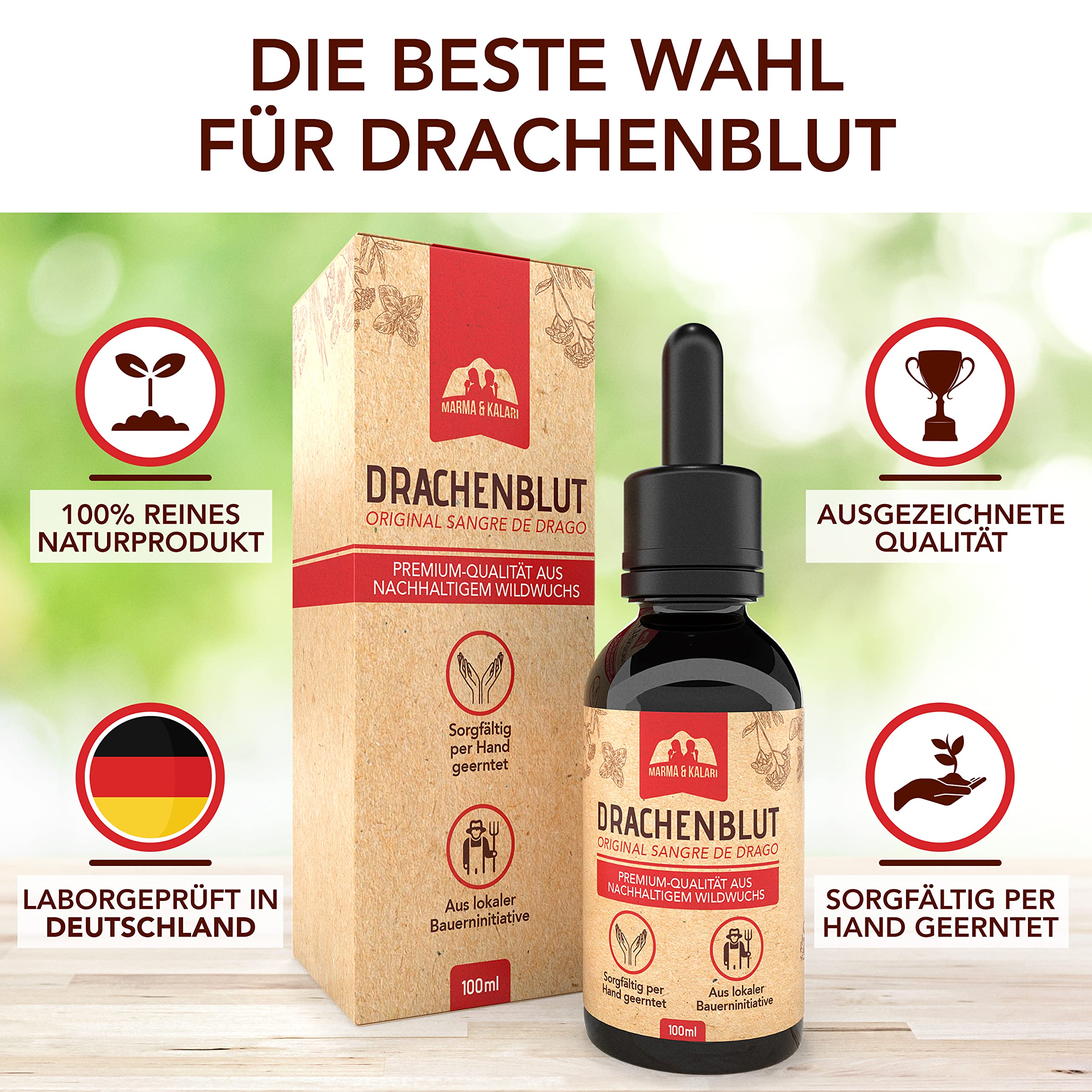 Sangre de dragon 100% naturel 100 ml récolte durable Amazonie