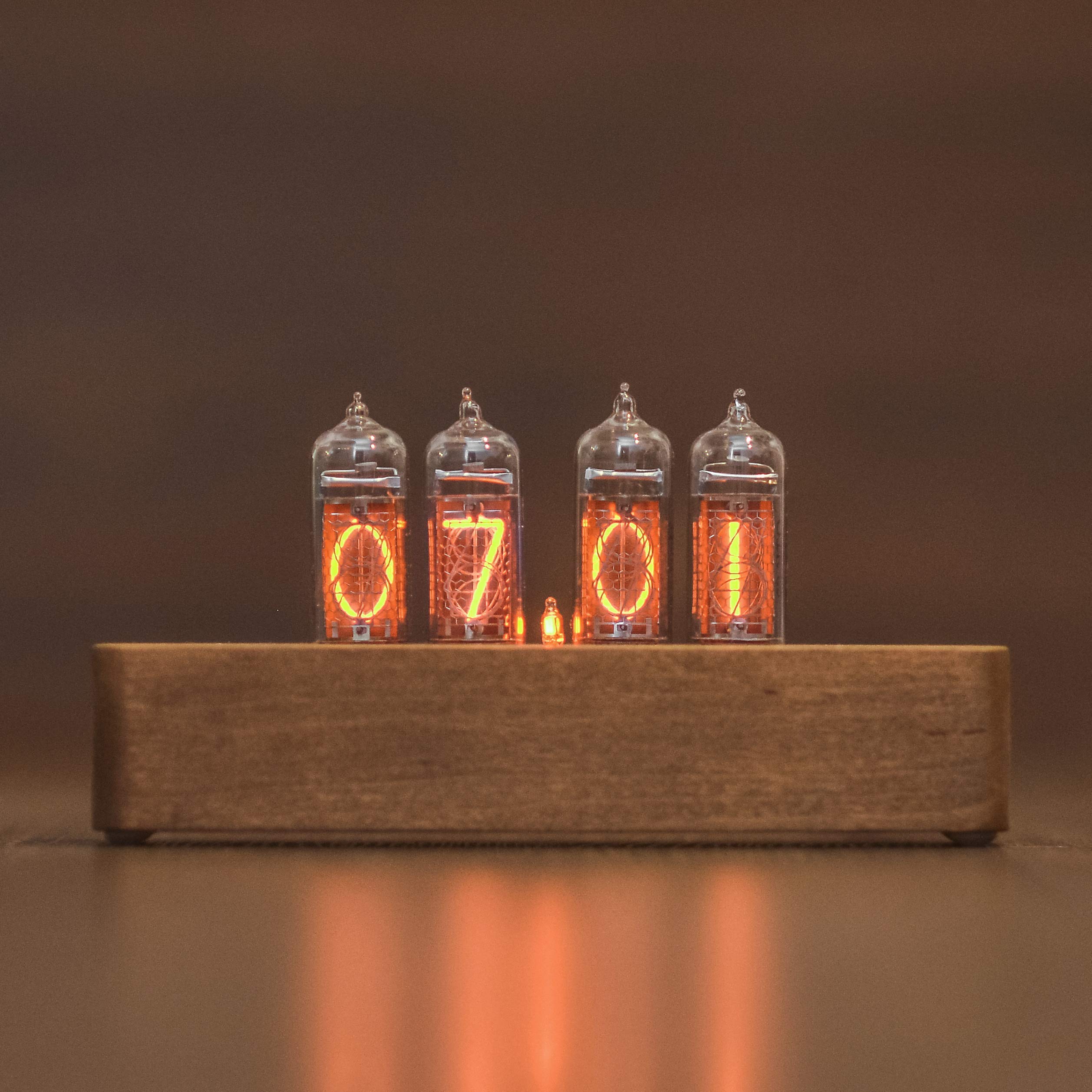 Buy Nixie Tube Clock with New and Easy Replaceable IN14 Nixie Tubes