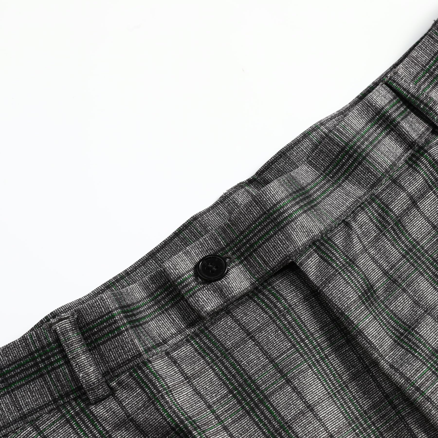Allthemen Hombre Traje Formal De Dos Piezas para Corte Ajustado Chaqueta Y Pantalón De Traje Estampado De Cuadros
