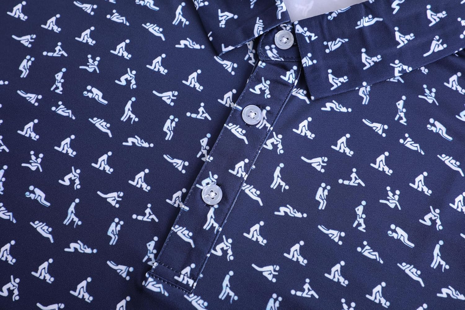 Mens Golf Polo Shirts Short Sleeve Performance Moisture Wicking Dry Fit Casual Print Funny Golf Polo Shirts for Men - Image 4