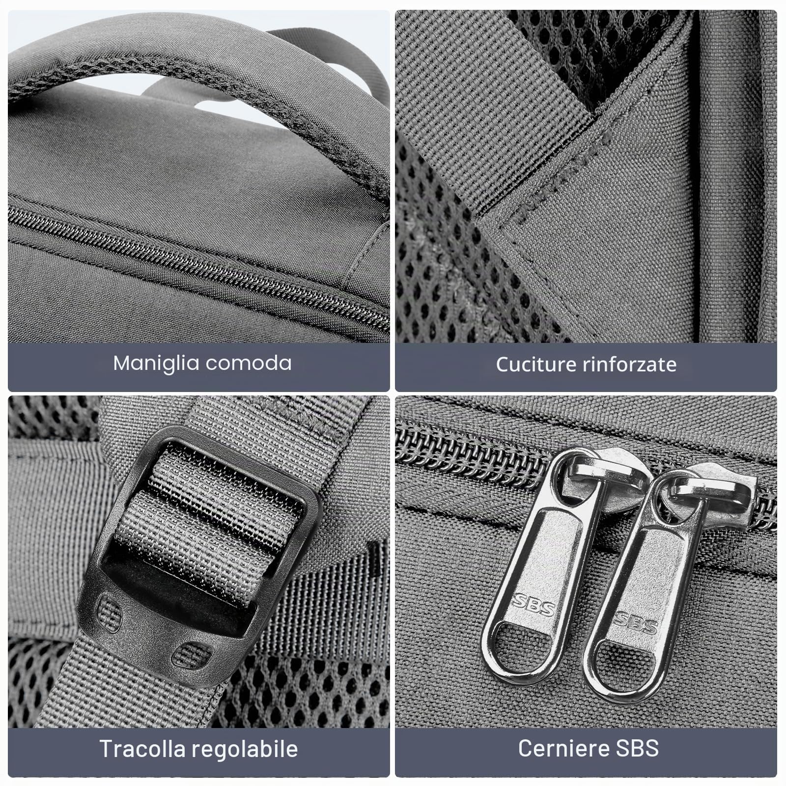 HOMIEE Zaino da viaggio 40 x 30 x 20 cm per cabina, bagaglio a mano sotto il sedile approvato per Wizz Air e EasyJet, zaino casual per aereo, scuola o giorno, dimensioni cabina 24 l