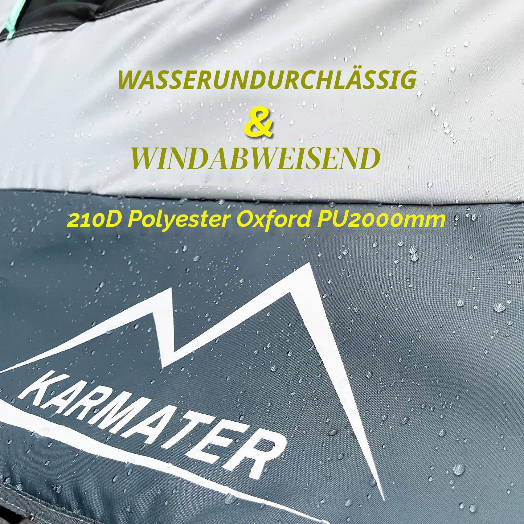 Pickup-LKW-Zelt, wasserdicht, PU2000 mm, LKW-Zelt für Camping, 1,5–1,8 m Bett, 2-Personen-Schlaf-LKW-Bettzelt mit doppellagigem Design-Fenster, Pickup-Zelt mit erweiterbarem