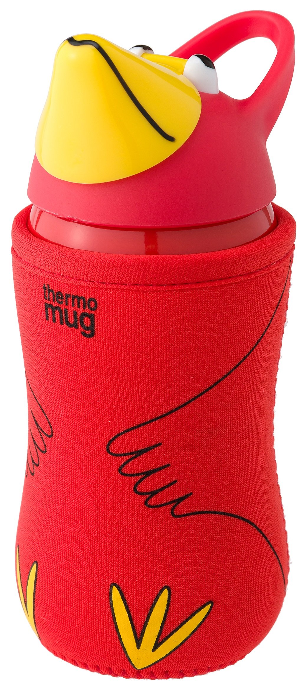 Amazon｜thermo mug(サーモマグ) アニマルボトル レッド(トリ)｜水筒