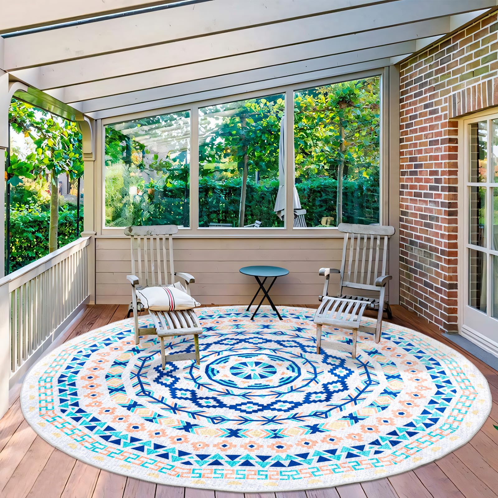 Outdoor Rug for Patio Indoor Outdoor Area Rug and Mat Fade Resistant ...