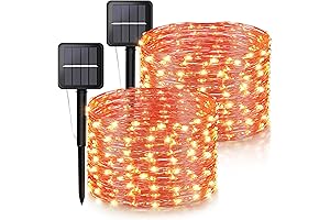 2 Pack Outdoor 33Ft 100LED Waterproof Solar Fall Lights