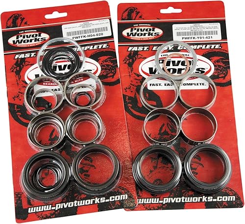 Pivot Works Junta de horquilla y kit de buje de sellobuje Horquillas delanteras para Suzuki RM125 2001 - PWFFK-S06-001
