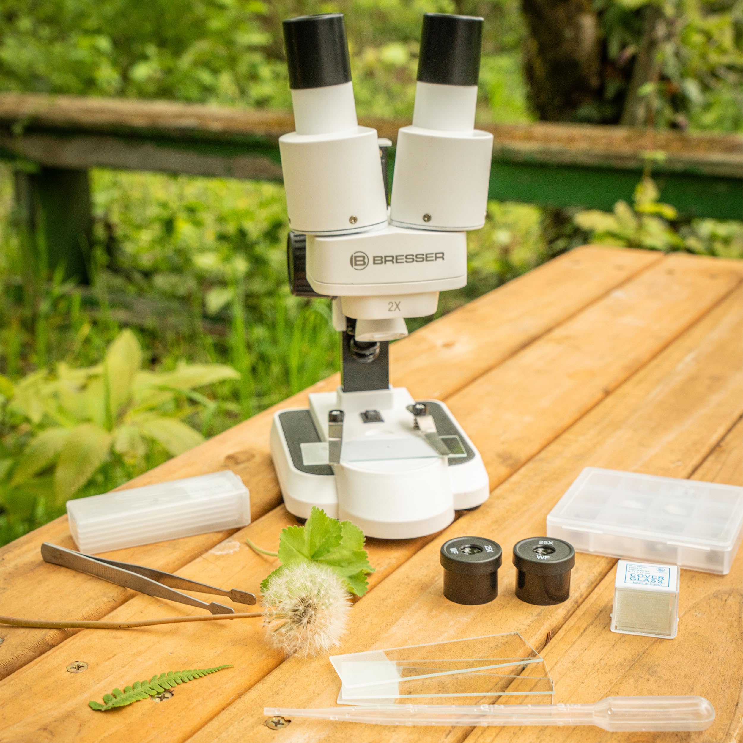 Bresser Microscopio estéreo Junior blanco