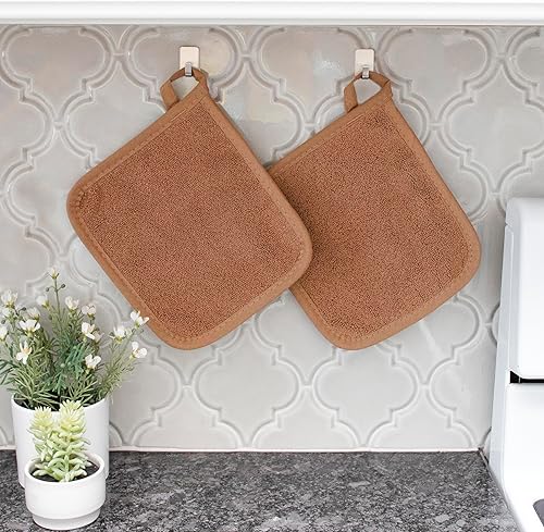 Miniatura 27 de Ritz - Agarradera de rizo y almohadilla resistente al calor, duradero, 100% algodón, diseño ergonómico para un agarre óptimo, fácil cuidado, lavable