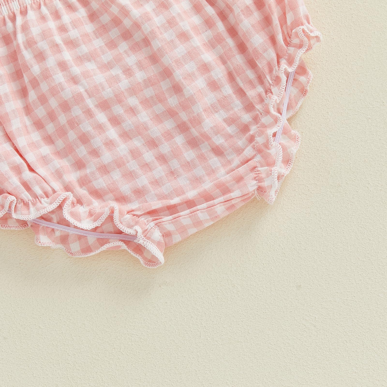 Conjunto de ropa de verano para bebé niña, camisa de manga con volantes y pantalones cortos, conjunto de 2 piezas — view 6