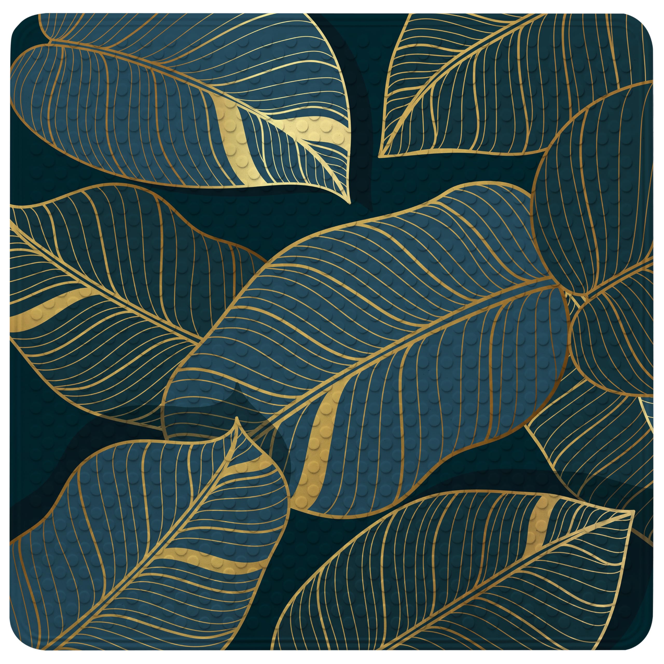 Sanilo Bath Mat 53 x 53 cm, Non-Slip Shower Mat for Showers and Bathtubs, Machine-Washable and Mould-Resistant Non-Slip Mat (Monstera)