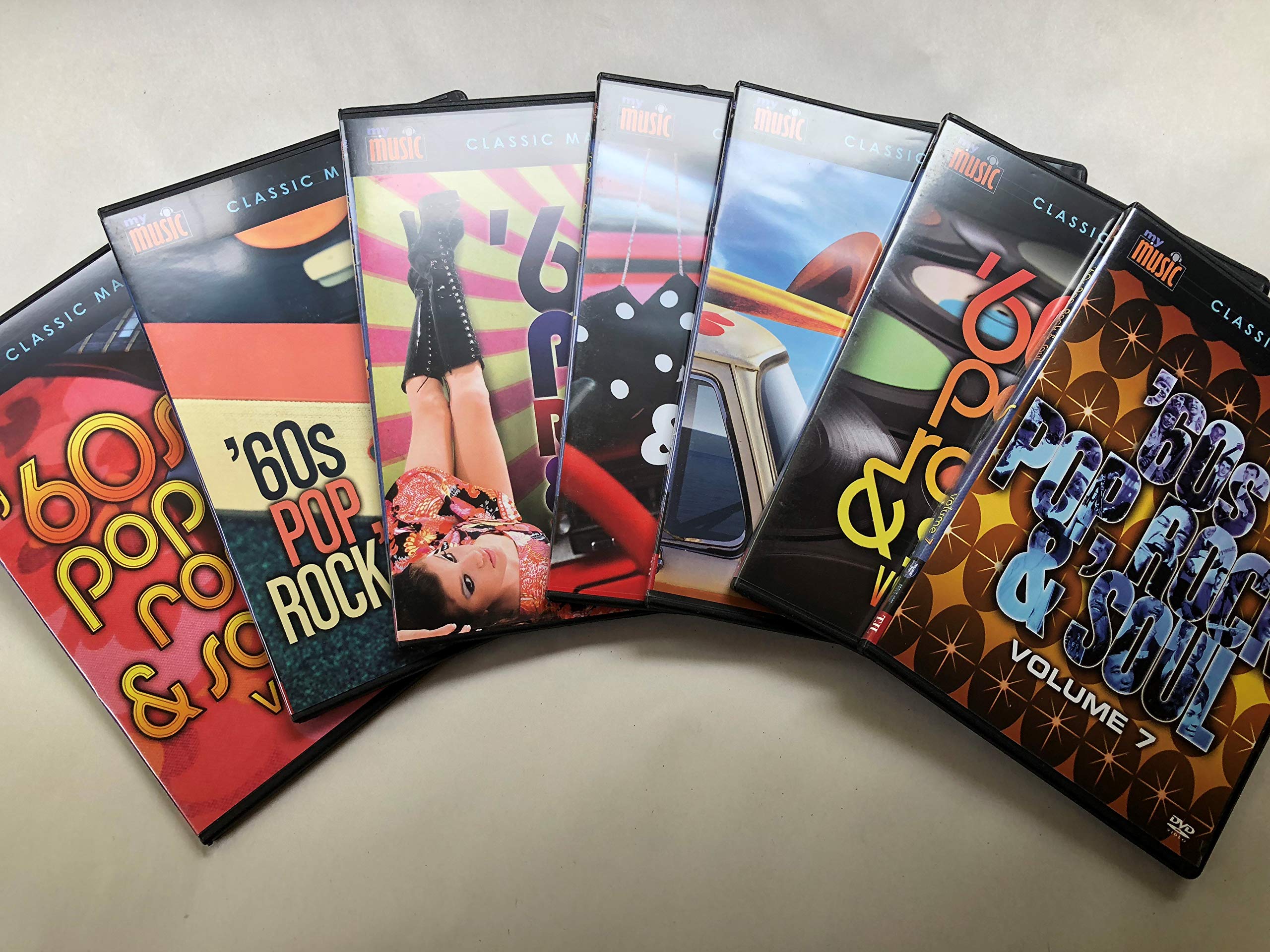 My Music 60s Pop Rock & Soul Lot de 7 boîtes DVD