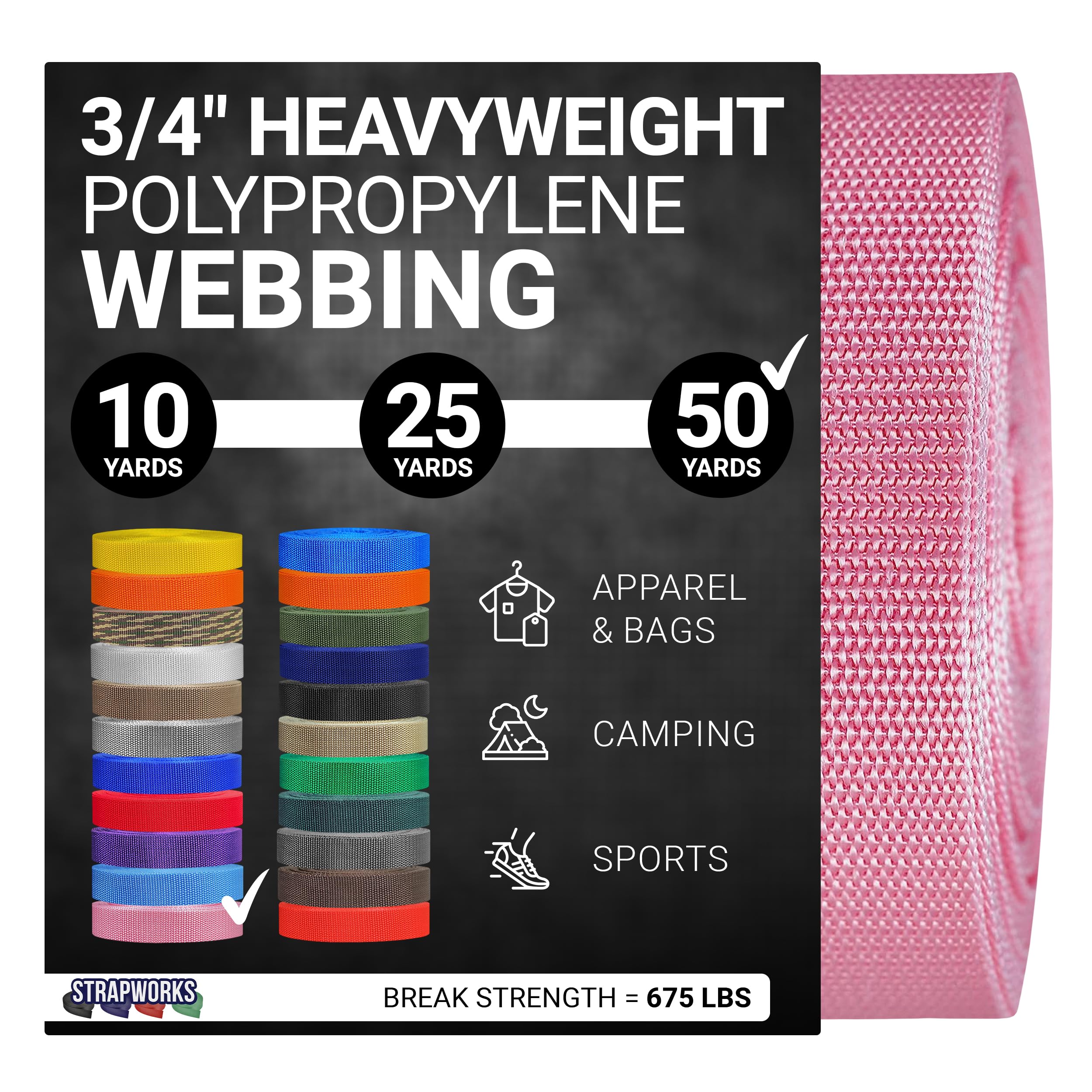 Strapworks Heavyweight polipropylenowa taśma wspinaczkowa