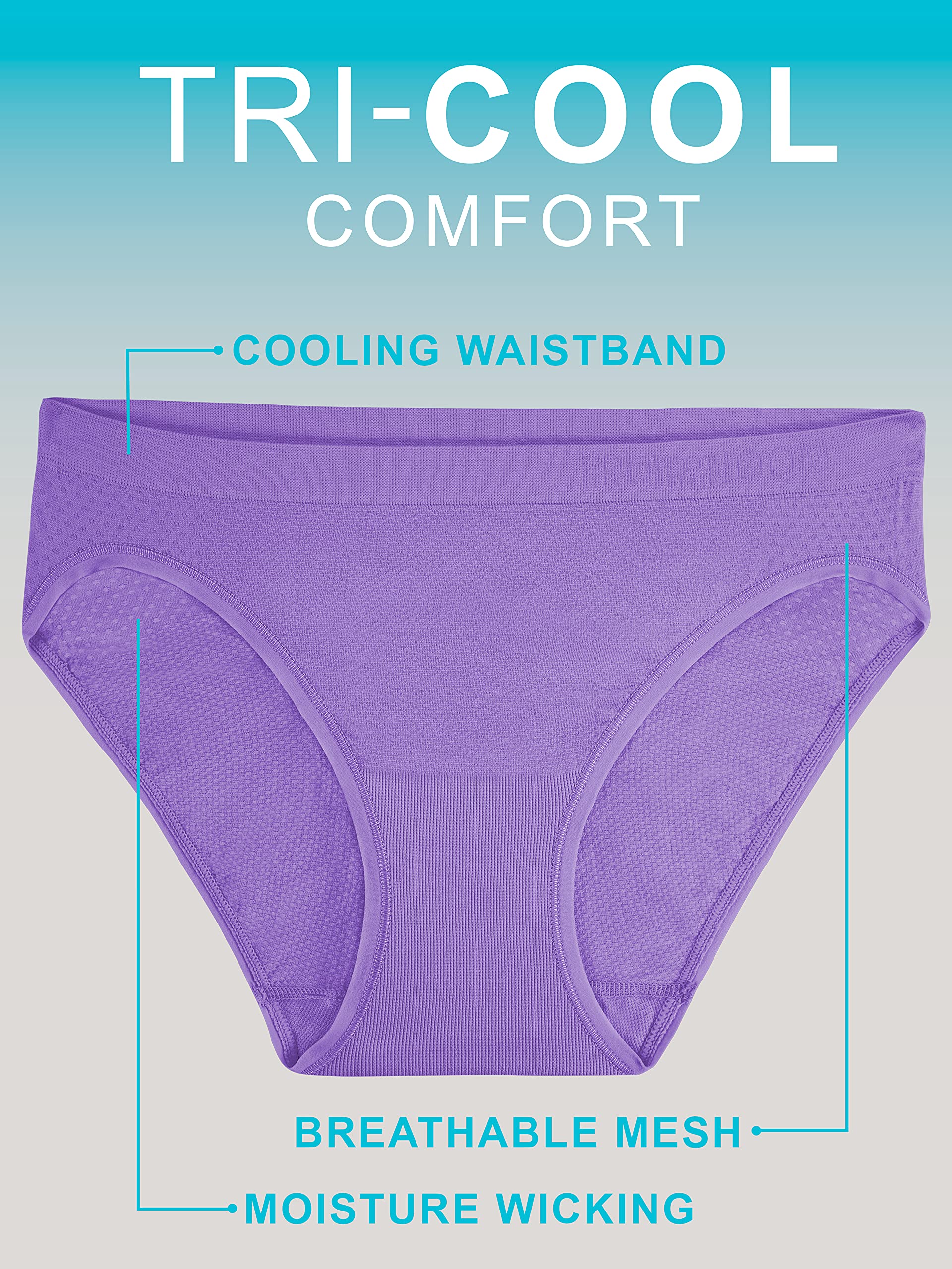Fruit of the Loom Breathable Panties (Regular & Plus Size) Intimo in Stile Bikini Donna