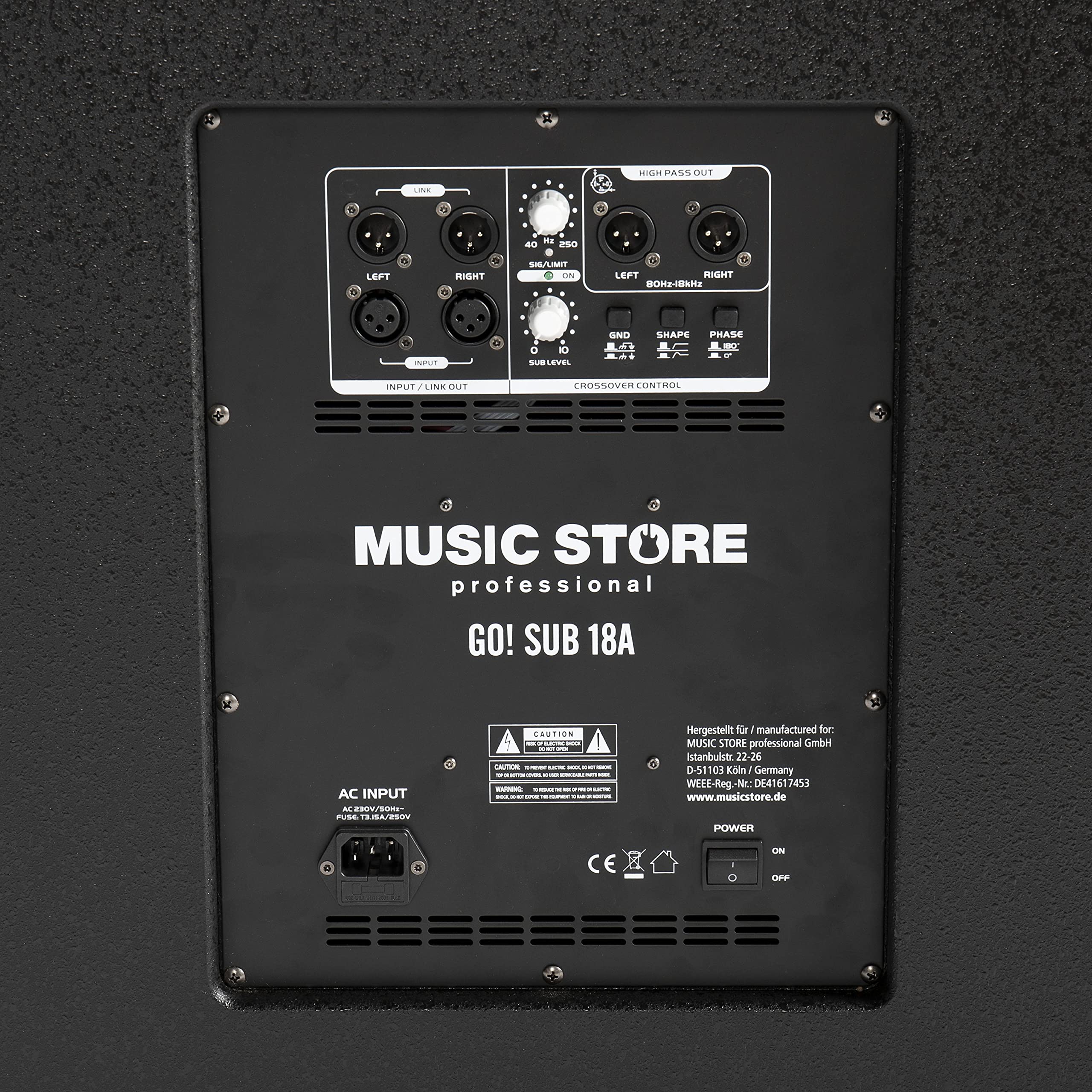 MUSIC STORE Go! Sub 18A - Subwoofer attivo