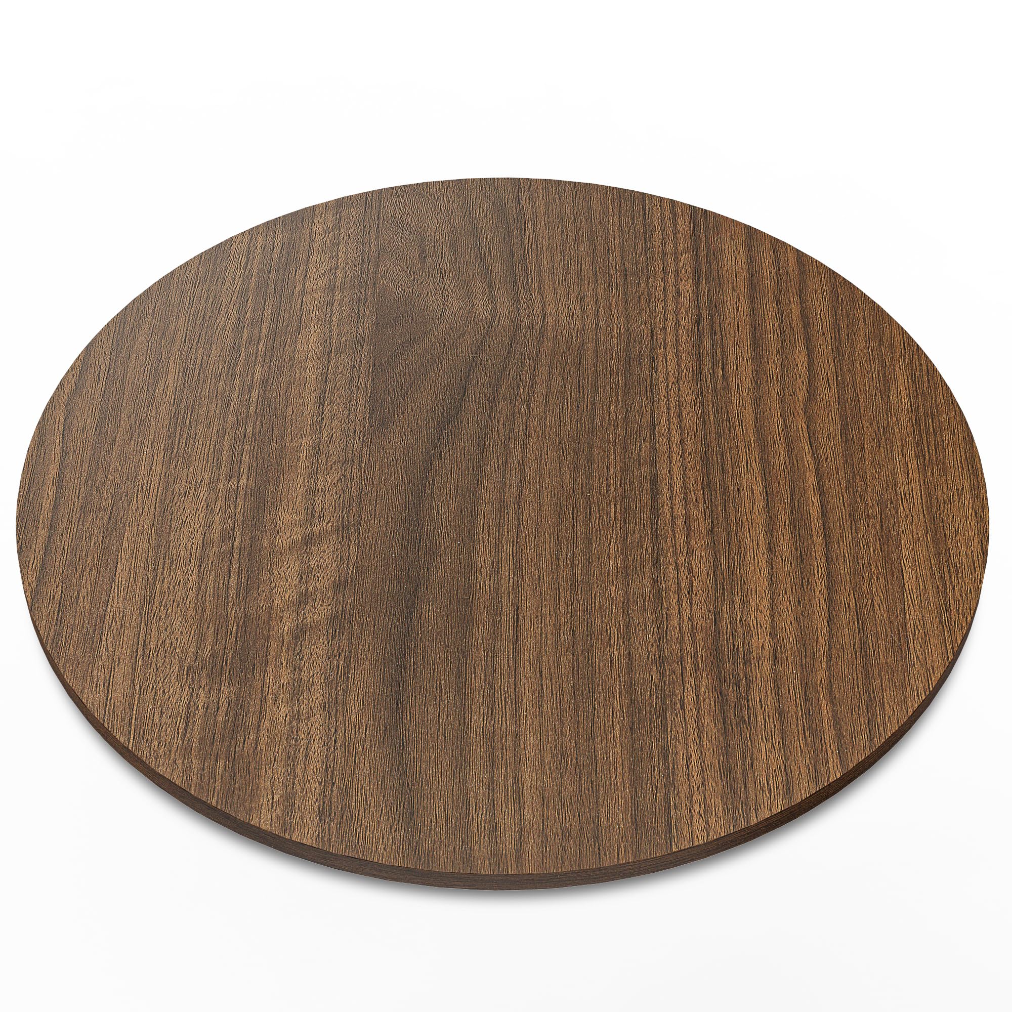 60 cm große Lazy Susan aus Nussbaumholz – Massivholz-Drehtablett für Käse-, Dessert-, Kuchen-, Snack- und Obstplatten – Drehservice für Esstisch, Küchenarbeitsfläche und Partybuffet