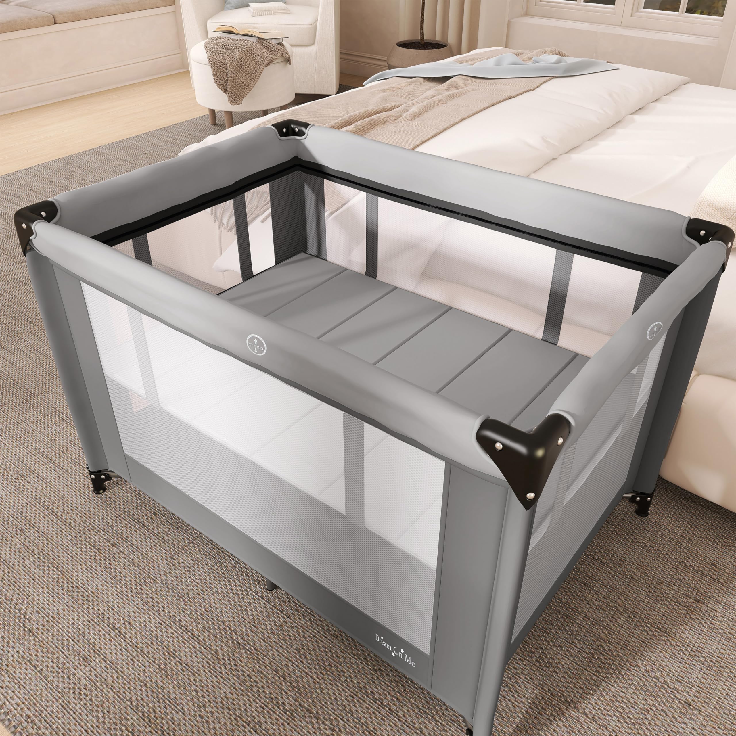 Amazon.com : Dream On Me Zazzy Portable Playard with Bassinet