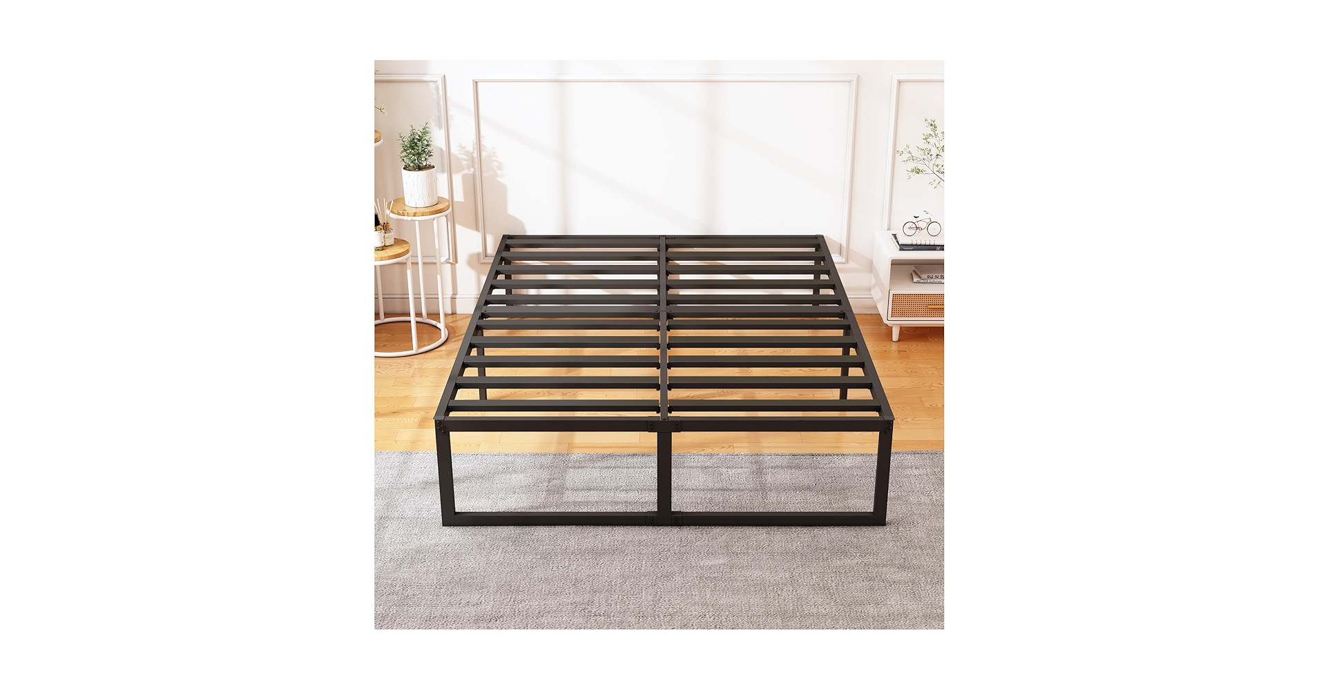 Amazon.com: XINXINYAN 18 Inch Queen Bed Frame, No Box Spring