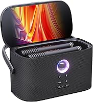 Ikarao Shell S2 Portable Karaoke Machine: 140W Speaker, Lyrics Screen, 2 Wireless Mics, KaraFun App, TV Connect for Parties & Camping