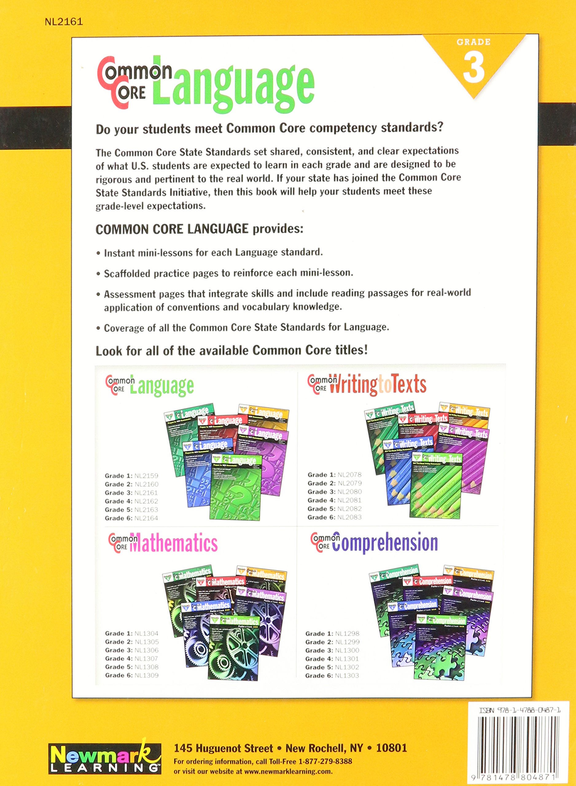 Common Core Practice Language Grade 3