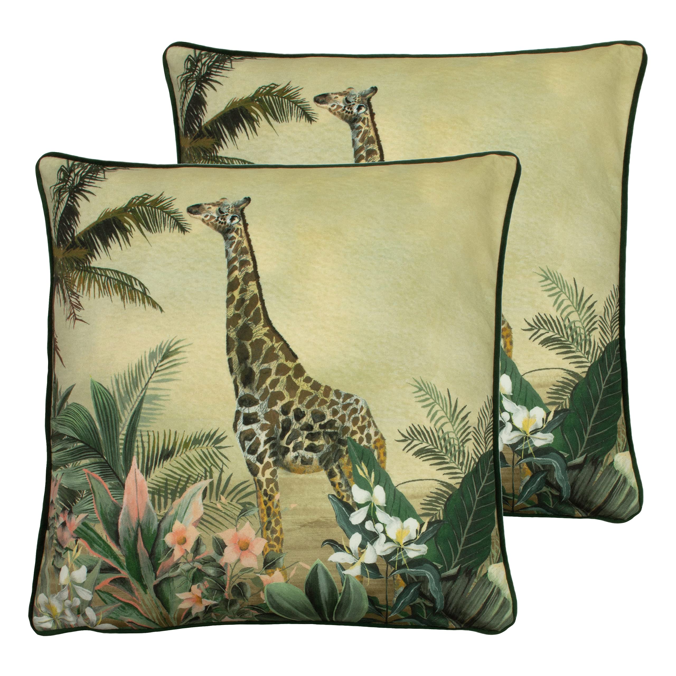 Evans Lichfield Giraffe Filled Cushion 43x43cm