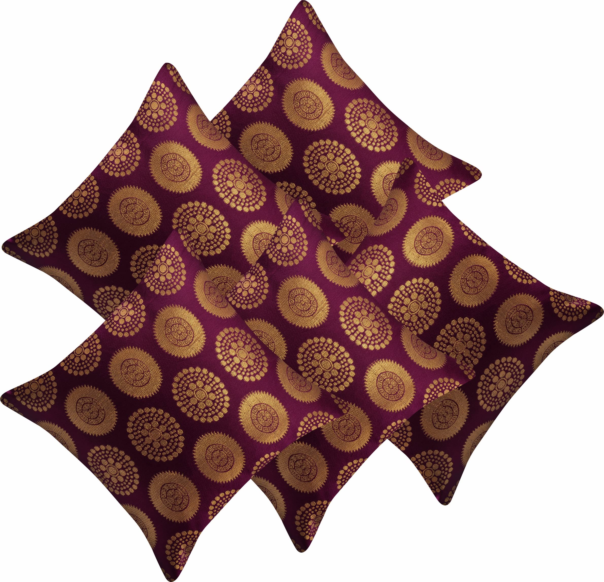 KREEVAL Dupion Silk 150TC Designer Decorative Square Cushion Cover |Cushion Case or Throw Pillow Cushion Covers 12 INCH x12 INCH or 30cm X 30cm Set of 5-Purple for Home Or Car (B09MP8SWKQ) Amazon Price History, Amazon Price Tracker