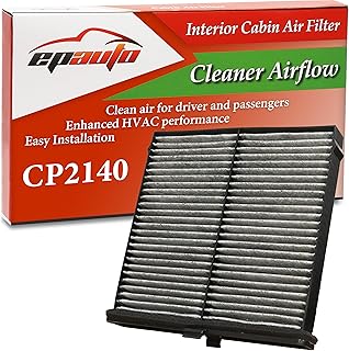 EPAuto CP2140 (CF12140) Cabin Air Filter Replacement for Toyota | with Activated Carbon, Compatible with Toyota Yaris, Yaris iA, Yaris R (2017–2021), Mazda 2 (2018-2025), CX-3 (2016–2024)
