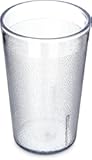Stackable Stackable Tumbler Plastic Tumbler with Pebbled Exterior for Restaurants, Catering, Kitchens, Plastic, 9.5 Ounces, Clear, (Pack of 72)