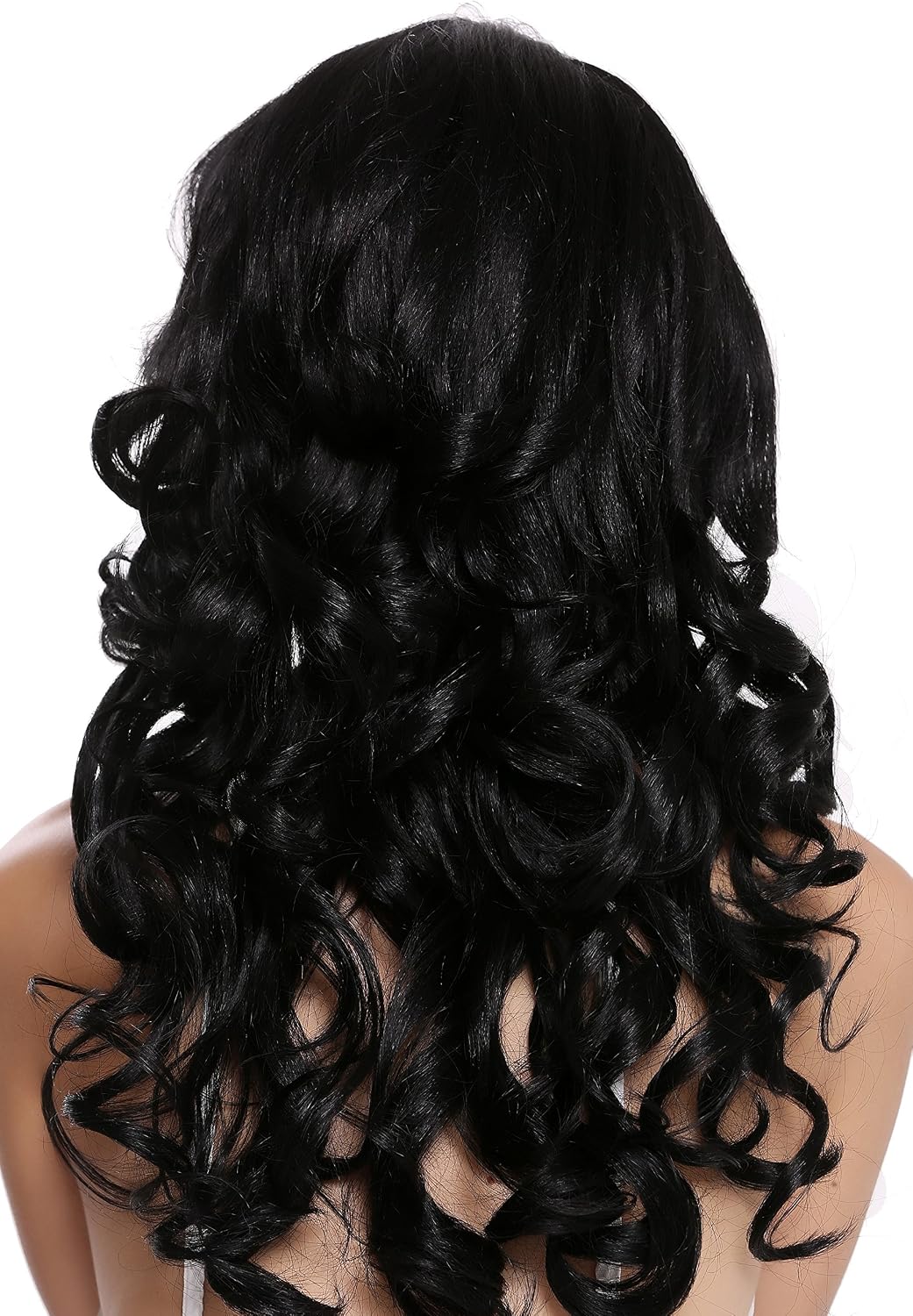 WIG ME UP - DW1948-220-1 Lady Quality Wig long wavy parting teased volume black Diva 20inch, deep black - Image 5