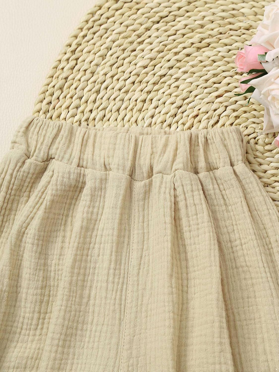 Baby Toddle Boys Cotton Linen Harem Bloomers Loose Casual Shorts Pants