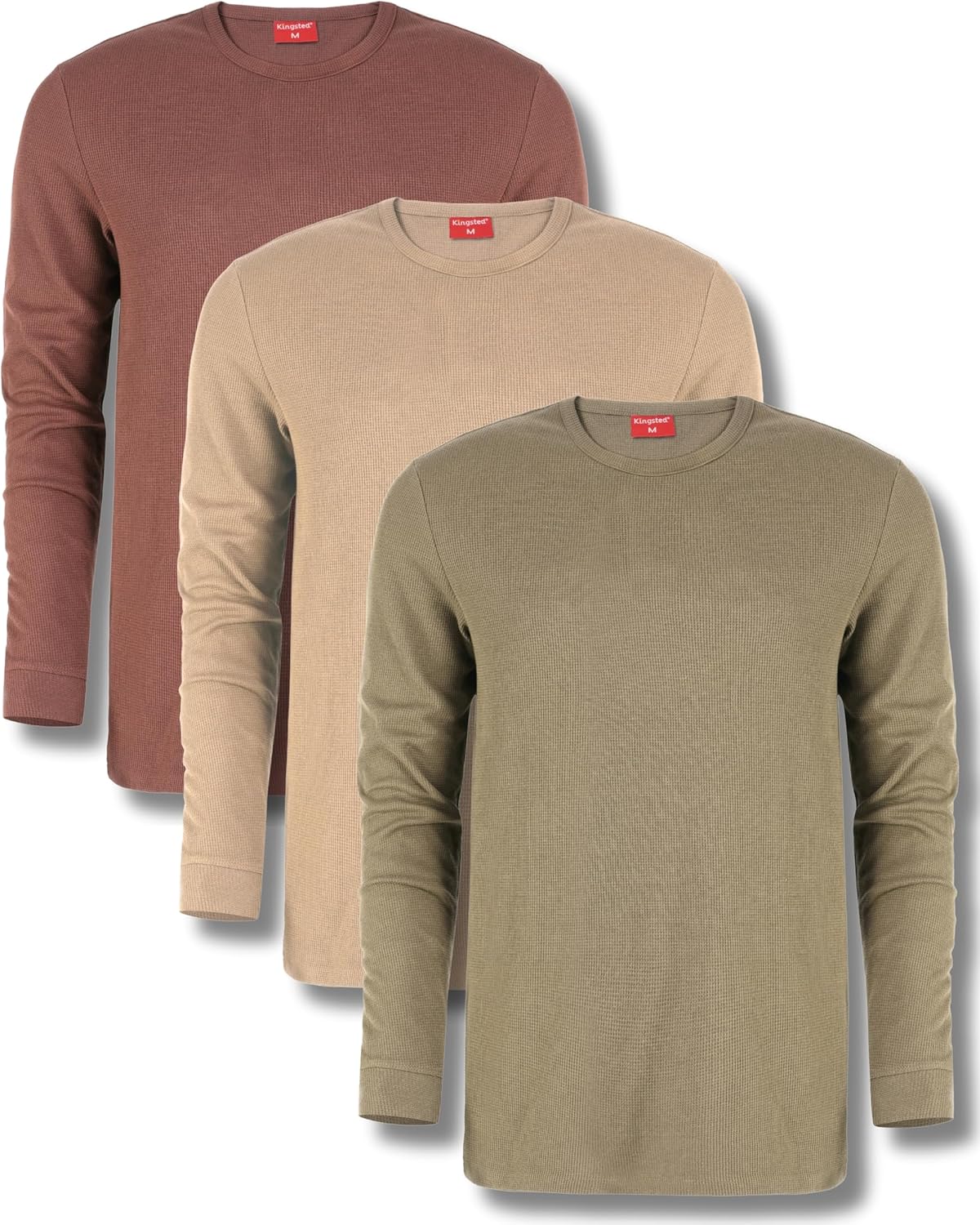 Men’s Long Sleeve Thermal Waffle Shirt – Classic Comfort Fit