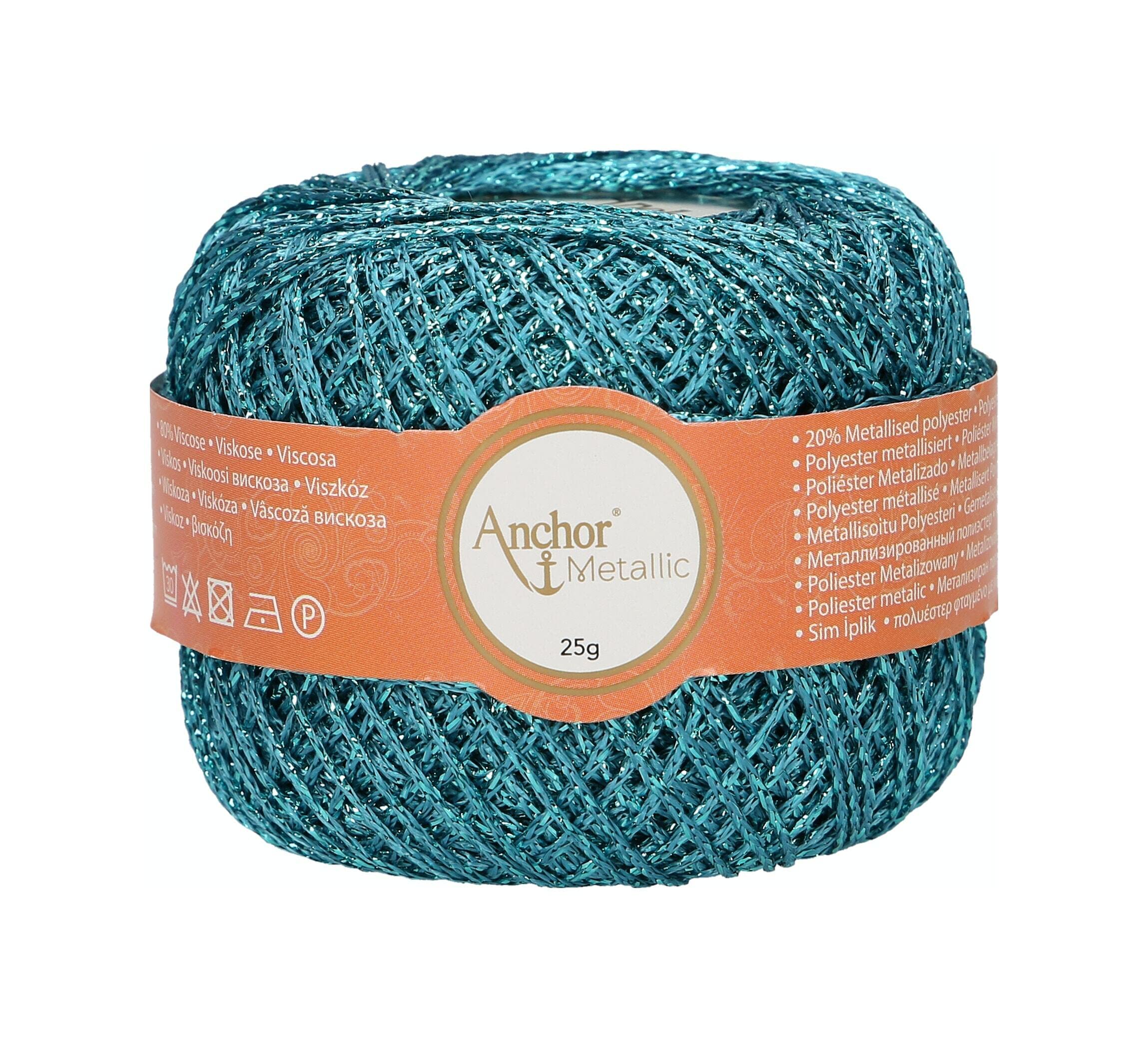 Anchor Artiste Metallic 4716400-00312 Blue Effect Yarn